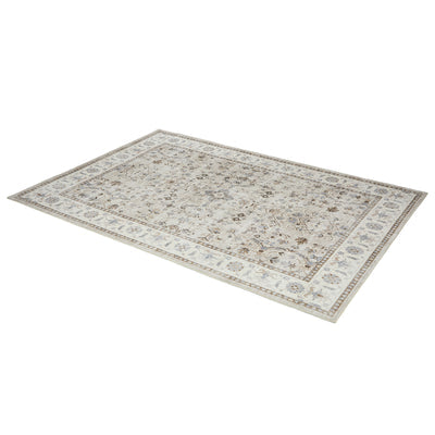 FR-PFW-PER-B-1623 Oikiture Vintage Oriental Floral Area Rug Washable Low Pile Carpet 160X230cm
