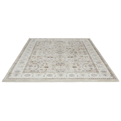 FR-PFW-PER-B-1623 Oikiture Vintage Oriental Floral Area Rug Washable Low Pile Carpet 160X230cm