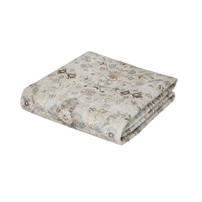 FR-PFW-PER-B-1623 Oikiture Vintage Oriental Floral Area Rug Washable Low Pile Carpet 160X230cm