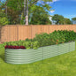 GB-O56-32080-GN Livsip Garden Bed 320x80x56cm Planter Box Raised Container Galvanised Green