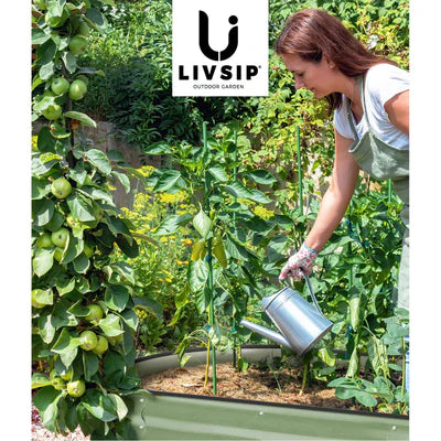 GB-O56-32080-GN Livsip Garden Bed 320x80x56cm Planter Box Raised Container Galvanised Green