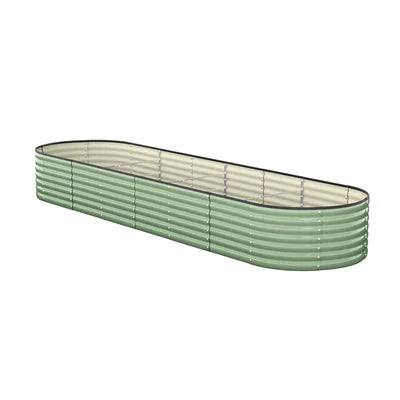GB-O56-32080-GN Livsip Garden Bed 320x80x56cm Planter Box Raised Container Galvanised Green