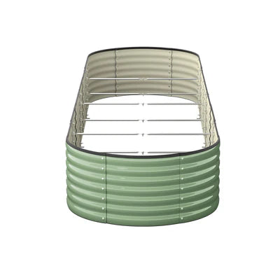GB-O56-32080-GN Livsip Garden Bed 320x80x56cm Planter Box Raised Container Galvanised Green