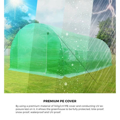 GH-T-6-3-AB Livsip Greenhouse 6MX3M Walk in Green House Tunnel Plant Garden Shed Storage
