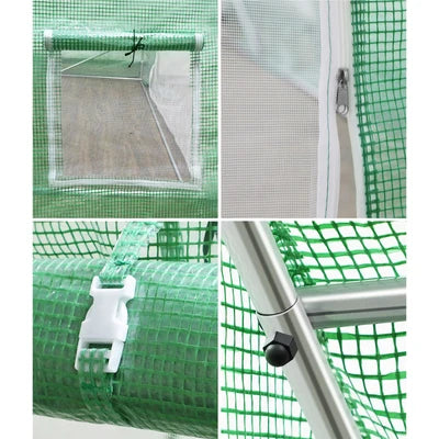 GH-T-6-3-AB Livsip Greenhouse 6MX3M Walk in Green House Tunnel Plant Garden Shed Storage