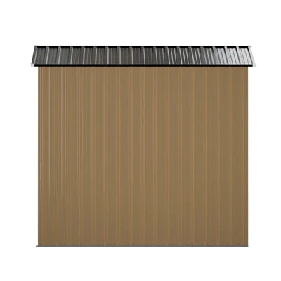 GS-4X6-GYBR Livsip Garden Shed 1.94x1.21M Outdoor Storage Tool Workshop Cabin Steel House