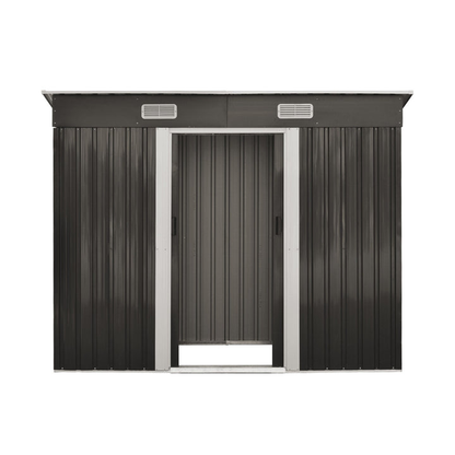 GS-4X8-GY-ABC Livsip Garden Shed Outdoor Storage Sheds 2.38x1.31M Grey Color | Garden Furniture