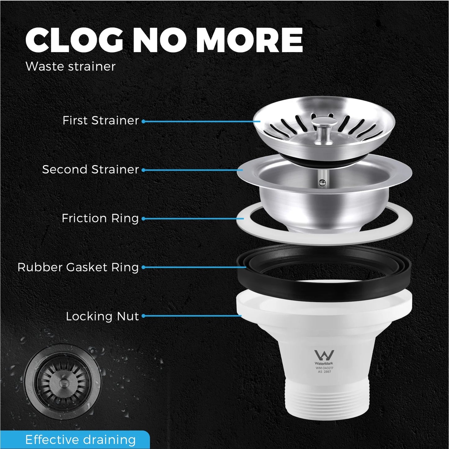 GSK-430R-WH Kitchen Granite Sink Stone Bathroom Basin Sink Single Bowl Under/Top Mount