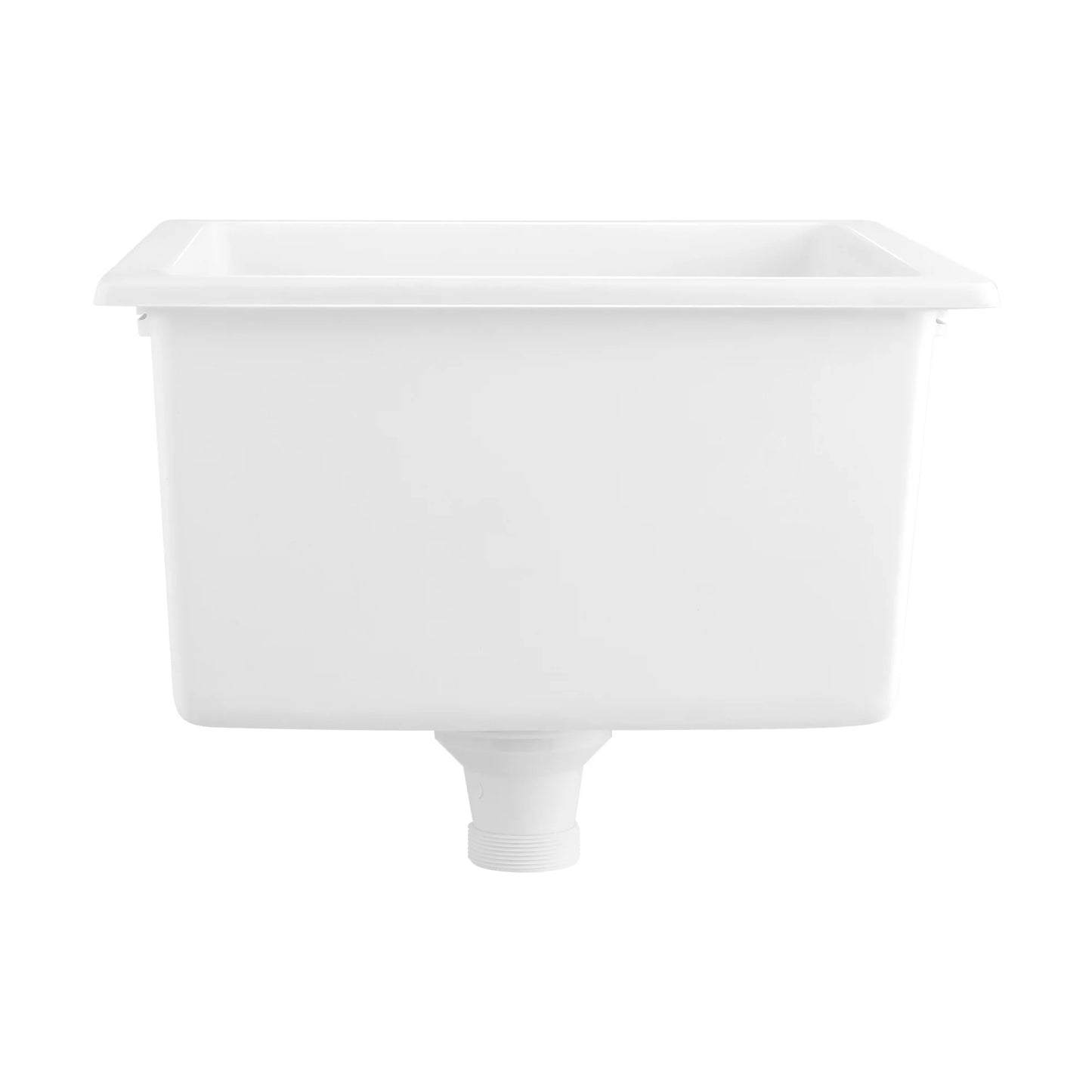 GSK-4545-WH Welba Kitchen Sink Granite Basin Single Bowl 45cmx45cm White