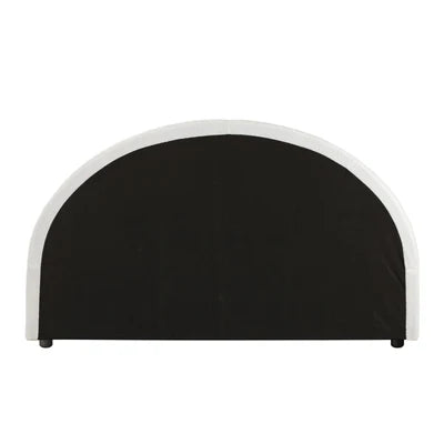 HB-MUNA-K-SP-WH Oikiture Bed Head King Size Headboard Bedhead Boucle White
