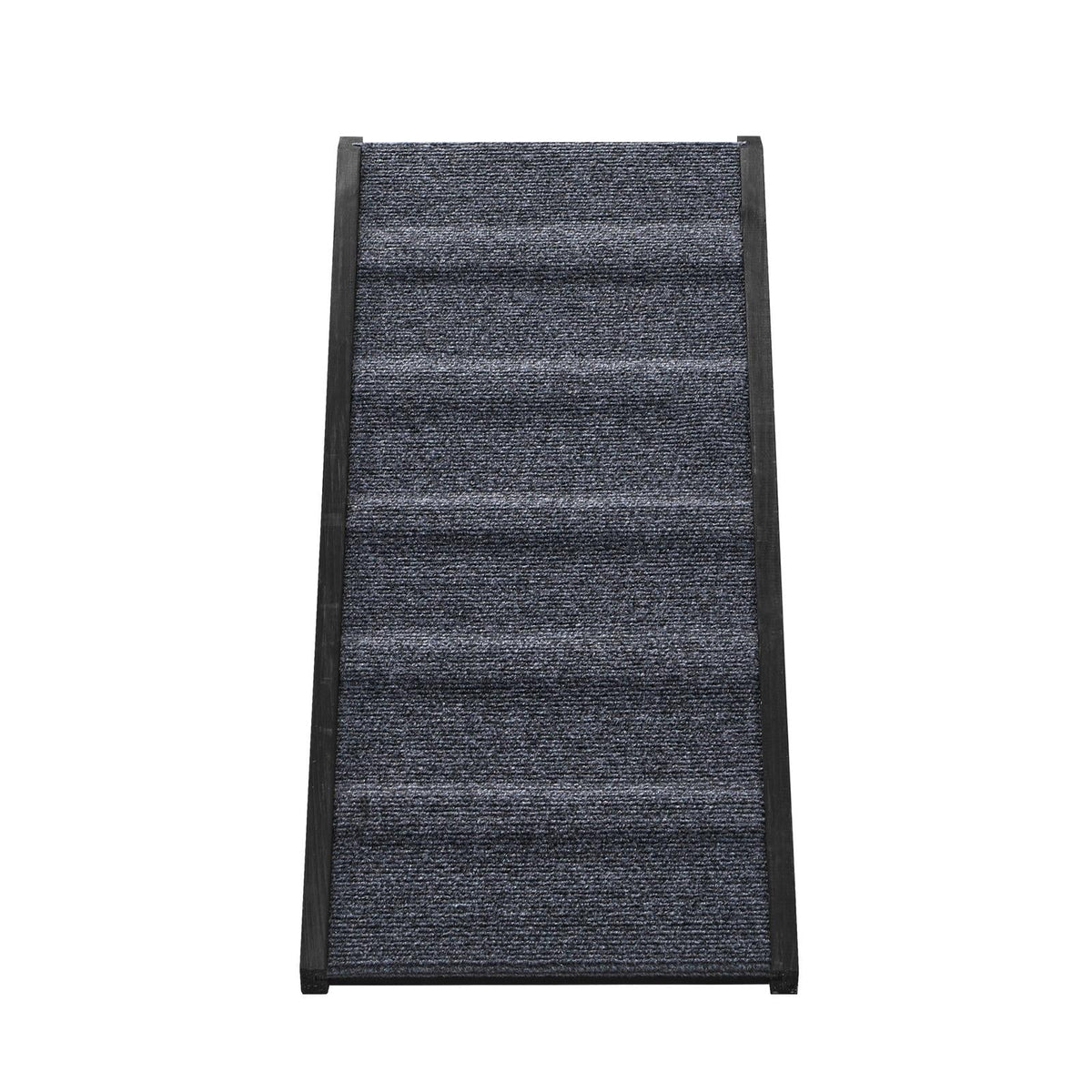 PET-RAMP-90-BK Alopet Dog Pet Ramp Adjustable Height Dogs Stairs Bed Sofa Car Foldable 90cm