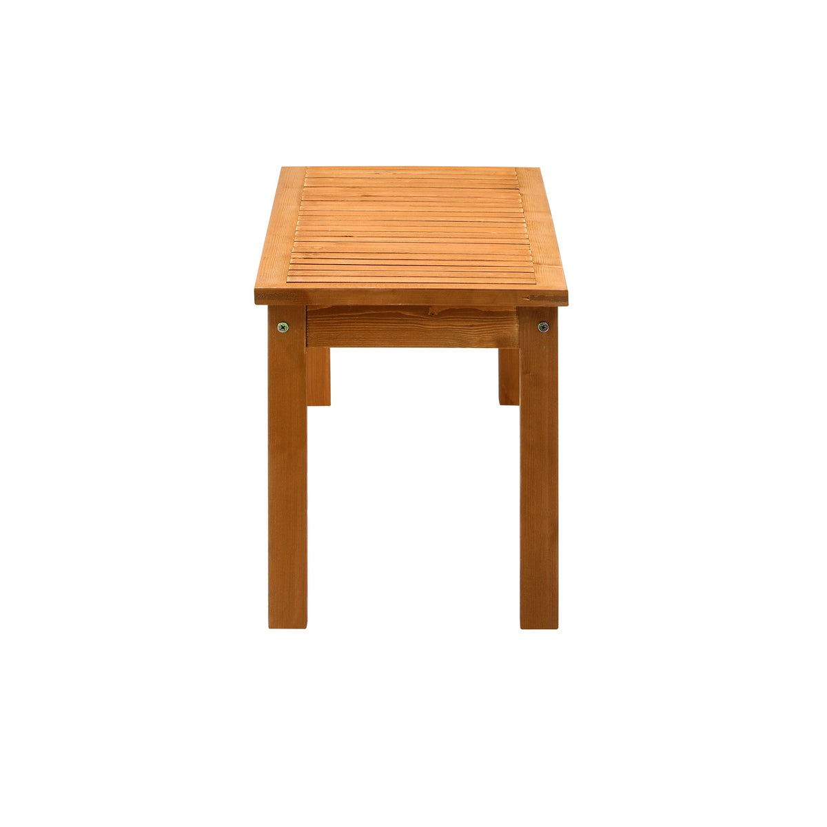 OD-GB-WD-120-WD Livsip 120cm Garden Bench Outdoor Slatted Seat Wood Patio Dining Chair 2 Seater