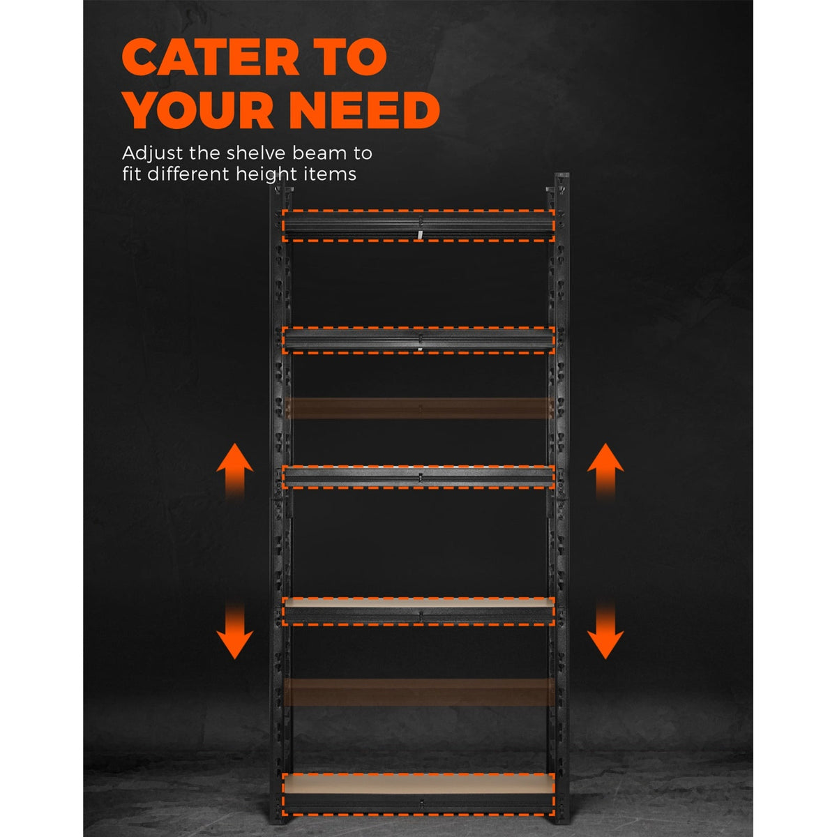 WR-A2-S2-BK Sharptoo Warehouse Shelving Garage Shelves Storage Rack Pallet Racking 1.8*0.9m
