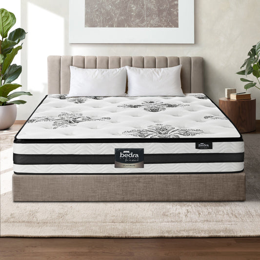 MAT-A10-M908-Q Bedra Queen Mattress Bed 34CM Cool Gel Foam Pocket Spring Medium Firm