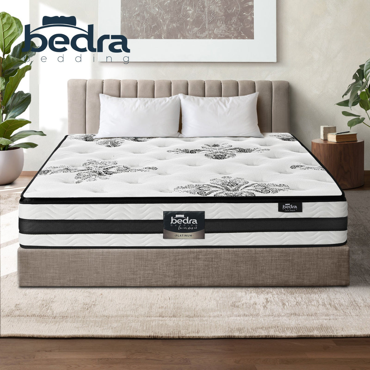 MAT-A10-M908-Q Bedra Queen Mattress Bed 34CM Cool Gel Foam Pocket Spring Medium Firm