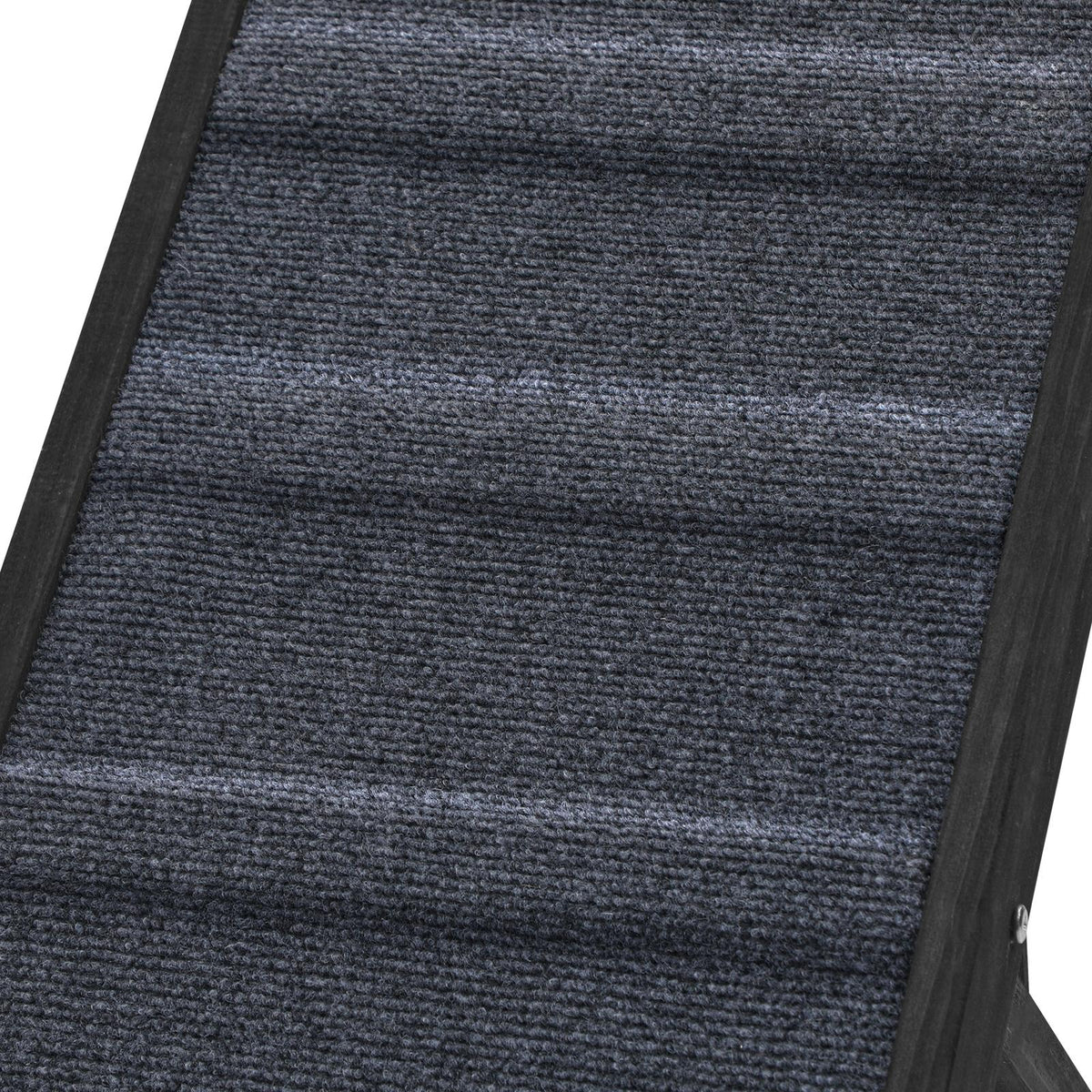 PET-RAMP-90-BK Alopet Dog Pet Ramp Adjustable Height Dogs Stairs Bed Sofa Car Foldable 90cm