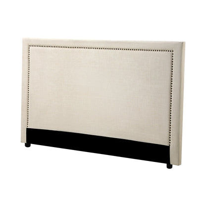 HB-ELLE-KS-BG Oikiture King Single Bed Headboard Bedhead Beige