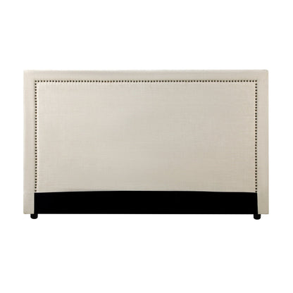 HB-ELLE-KS-BG Oikiture King Single Bed Headboard Bedhead Beige
