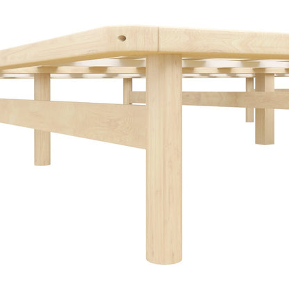 BF-W-A55-PFM-S-WD Ellisha Pine Wood Bed Base Single Wood