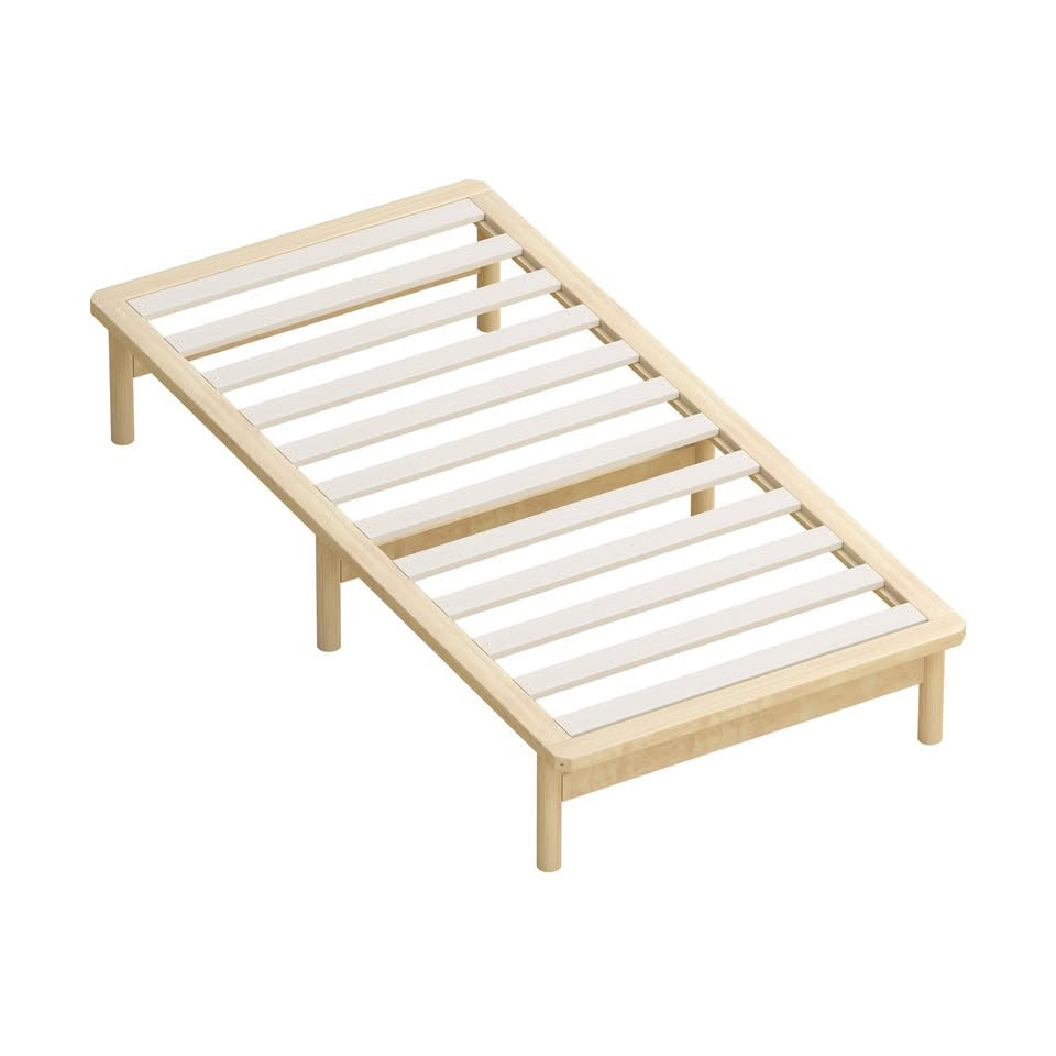BF-W-A55-PFM-S-WD Ellisha Pine Wood Bed Base Single Wood