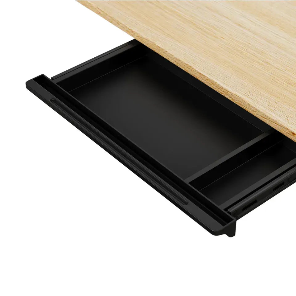 DB-DRAW-PLS-BK Oikiture Under Desk Drawer Pull-Out Drawer Sliding Tray Storage Organizer Black