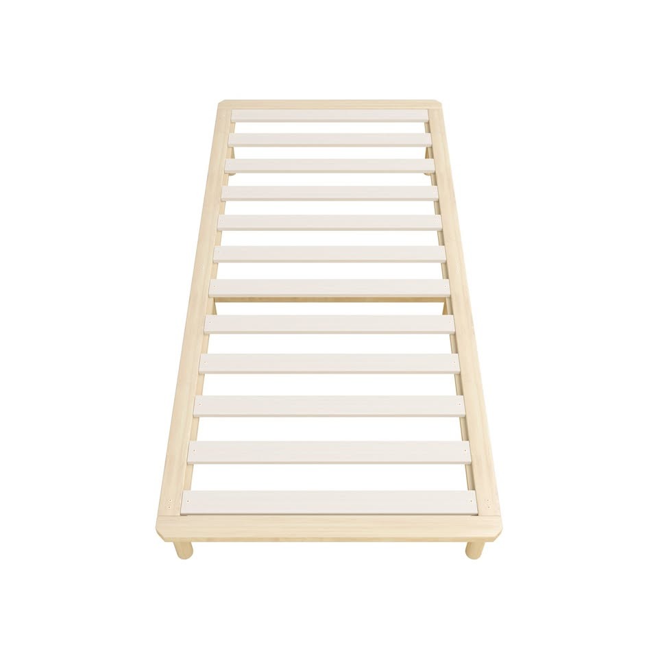 BF-W-A55-PFM-S-WD Ellisha Pine Wood Bed Base Single Wood