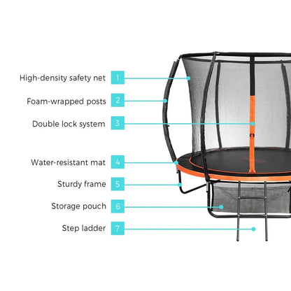 TPL-B-8FT-OR-AB Orange Trampoline