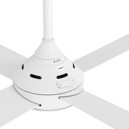 CF-A1-NL-WH Vevare 52'' Ceiling Fan AC Remote Control Timer 4 Blades White