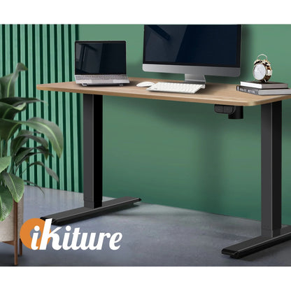 DB-A3-OAK Oikiture Standing Desk Table Top Only For Office Computer Desk Oak 140cm