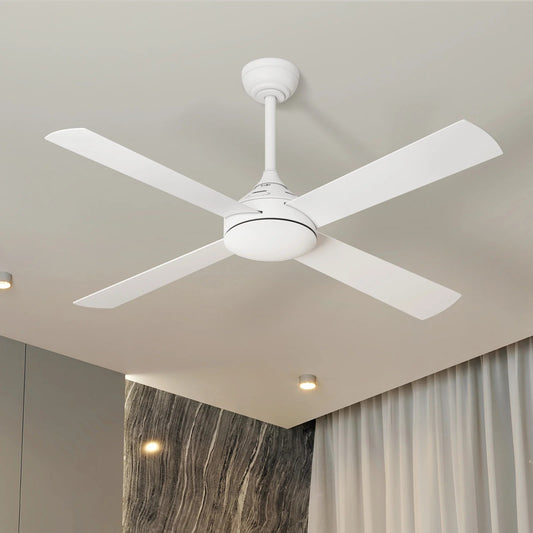 CF-A1-NL-WH Vevare 52'' Ceiling Fan AC Remote Control Timer 4 Blades White