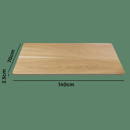 DB-A3-OAK Oikiture Standing Desk Table Top Only For Office Computer Desk Oak 140cm
