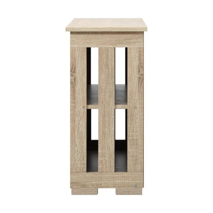 SB-S-A32-WD Oikiture Sideboard with Sliding Doors Wooden