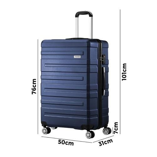 LGS-A1-28-NV Mazam Luggage Set TSA Lock Hard Case Navy