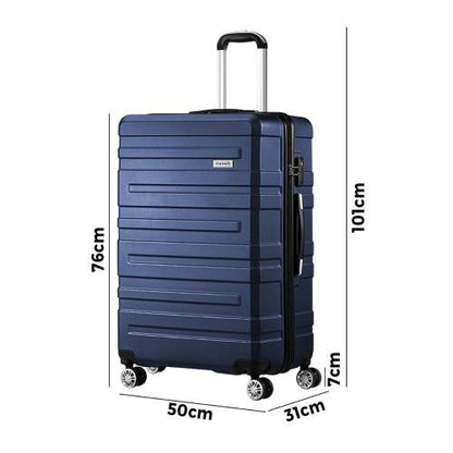 LGS-A1-28-NV Mazam Luggage Set TSA Lock Hard Case Navy
