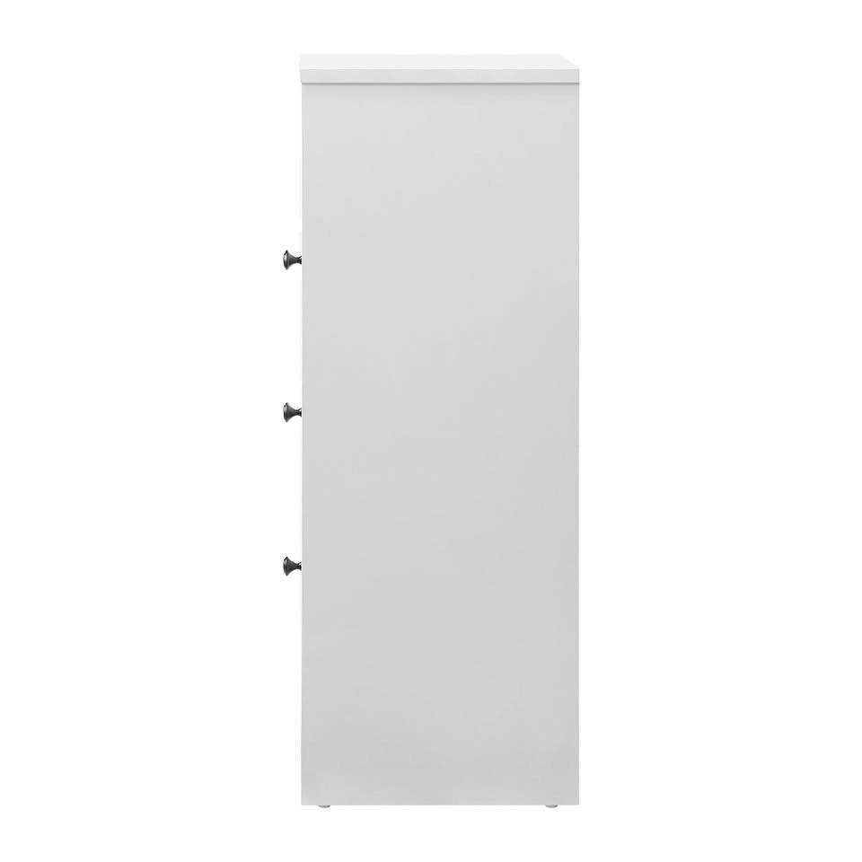 SB-HAMP-L3D-WH Oikiture Storage Cabinet Hallway Sideboard Hamptons Furniture - White