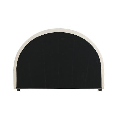HB-MUNA-D-BG Oikiture Bed Head Double Size Headboard Fabric Beige