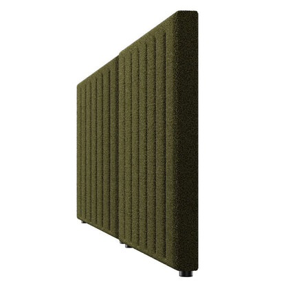 HB-EDDI-SP-GN Oikiture Bed Frame Headboard King Single Size Head Bedhead Green Boucle