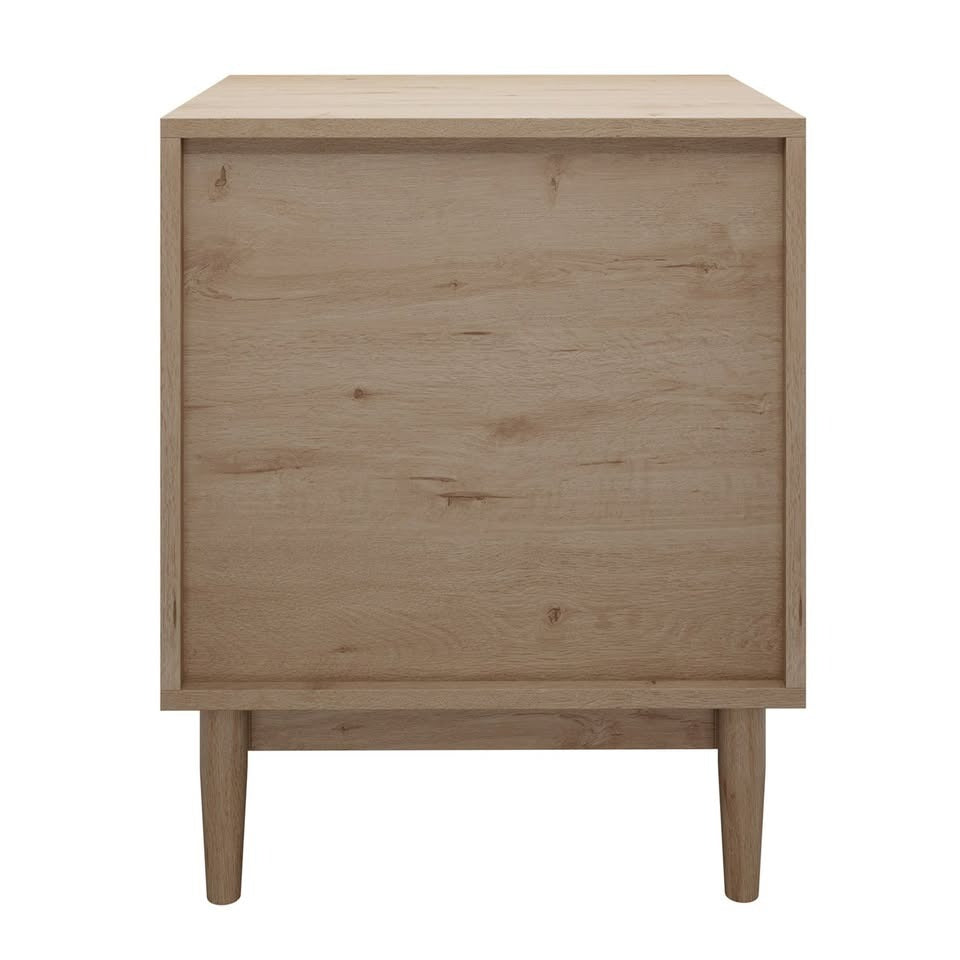 BT-YAKO-3D-WD Oikiture Adrian 3 Drawer Bedside Table