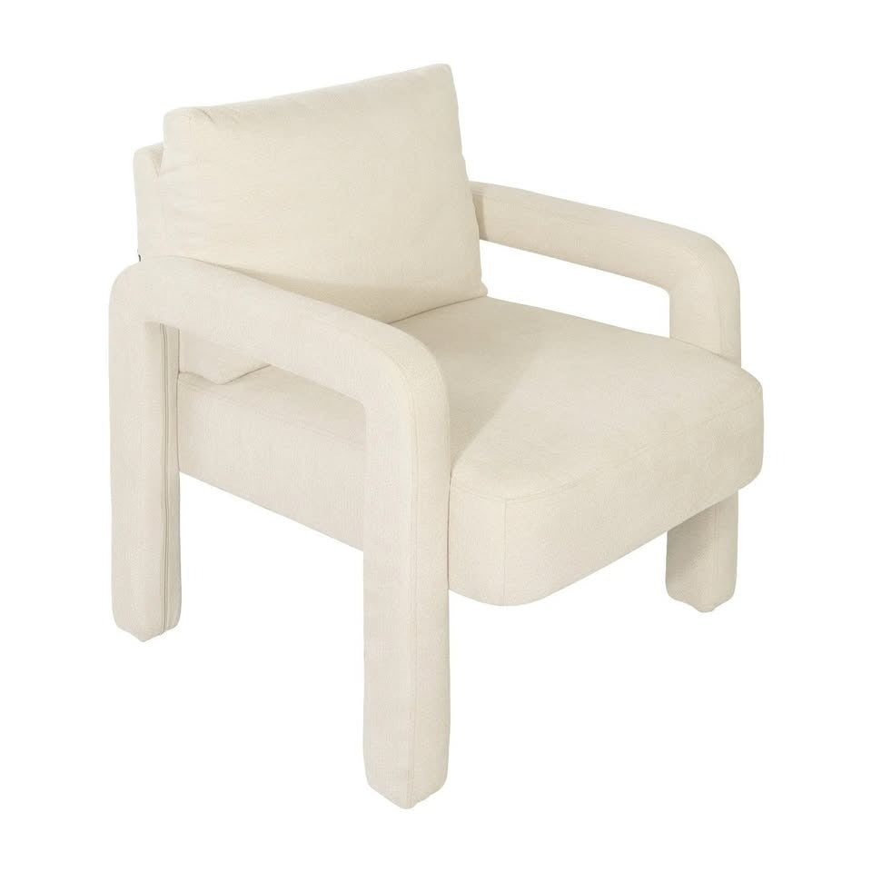 ACH-A11-BG Oikiture Armchair Velvet Accent Chairs 1 Seater Lounge Sofa Chair Beige