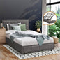 BF-B-BOSS-KS-GY-ABC Oikiture Bed Frame King Single Gas Lift Storage Base Grey Fabric