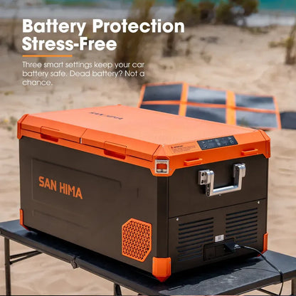 SH-FRIDGE-95L San Hima 95L Portable Camping Fridge Freezer Dual Zone Caravan Car Cooler 4WD