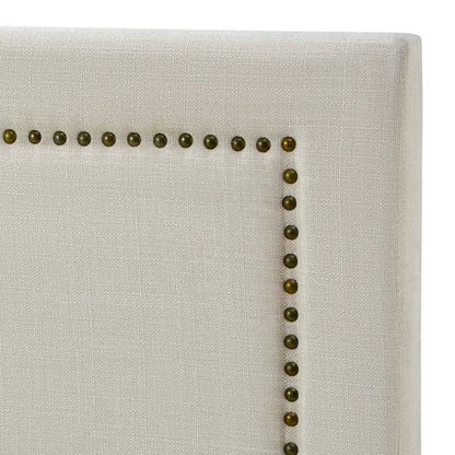 HB-ELLE-S-BG Oikiture Single Bed Headboard Bedhead Bedroom Furniture - Beige