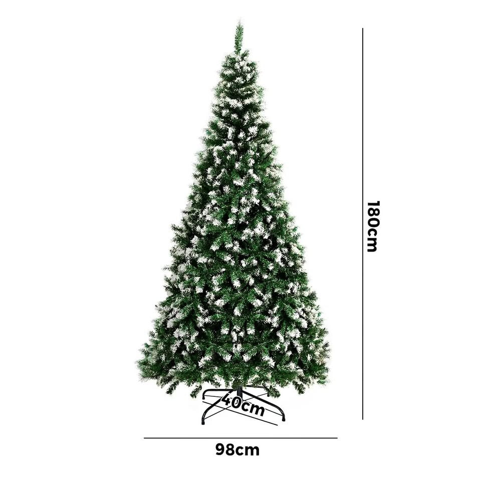 CMT-SN-WELL-6FT Tinseltown Brand New Slim Christmas Tree 1.8M 6FT Xmas Trees Decoration Green and White