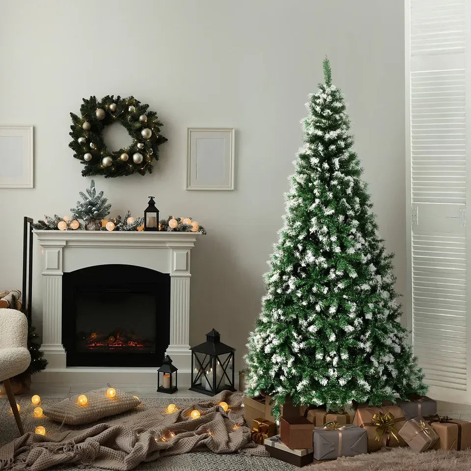 CMT-SN-WELL-6FT Tinseltown Brand New Slim Christmas Tree 1.8M 6FT Xmas Trees Decoration Green and White