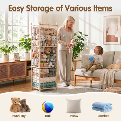 KID1075-3F-A PlayPals Soft Toy Storage Large Capacity Stuffed Animal storage