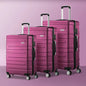 LGS-A1-3PCS-PM Mazam 3pc Luggage Suitcase Trolley Set Travel TSA Lock Storage Hard Case Magenta