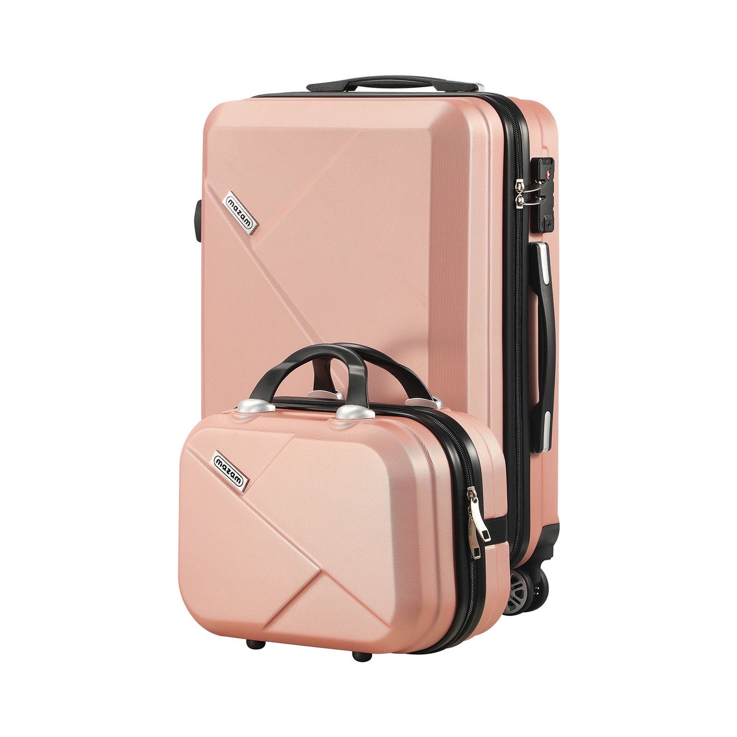 LGS-A2-2PCS-PK Mazam 2PCS Luggage Set TSA Lock Hard Case Pink