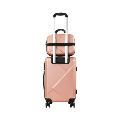 LGS-A2-2PCS-PK Mazam 2PCS Luggage Set TSA Lock Hard Case Pink