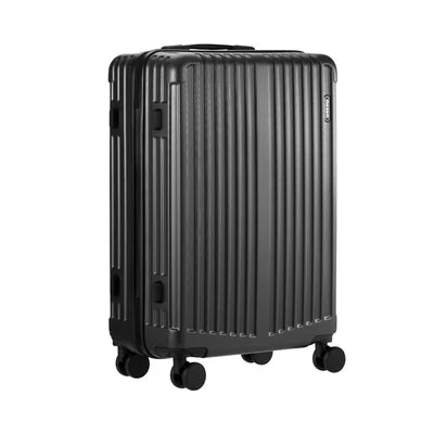 LGS-STRIPE-28-GY Mazam 28" Luggage Suitcase Trolley Set Travel TSA Lock Storage ABS Case Grey