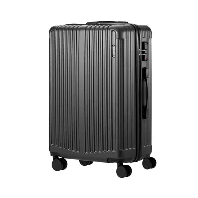 LGS-STRIPE-28-GY Mazam 28" Luggage Suitcase Trolley Set Travel TSA Lock Storage ABS Case Grey